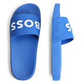 BOSS Kids Aqua Slides Electric Blue